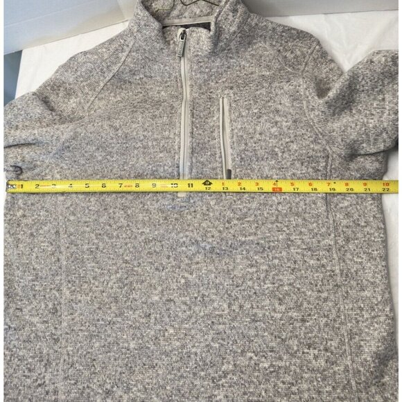 Woolrich Sweater Gray Mock Quarter Zip Pullover Outdoors Men Size M Casual - Picture 8 of 8